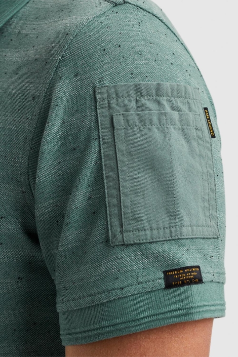 PME legend short sleeve polo jacquard pique